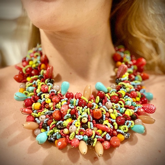 Ross + Simons Unique Vintage Bib Necklace - Picture 2 of 5